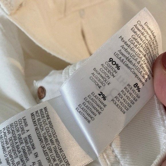 Mother Jeans The Cruiser White Flared Sz 25 - Picture 7 of 16